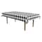 Beistle 54" x 108" Black and White Plaid Table Cover